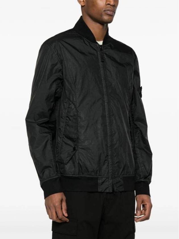 Membrana 3L TC Bomber Jacket Black - STONE ISLAND - BALAAN 4