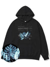 Monstera Blue Overfit Hoodie Black - MONSTER REPUBLIC - BALAAN 1