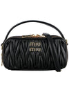 Matelasse Nappa Leather Shoulder Bag Black - MIU MIU - BALAAN 3