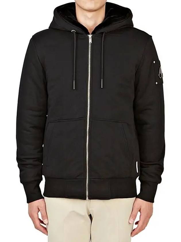 Classic Bunny Zip Up Hoodie Black Lining Black - MOOSE KNUCKLES - BALAAN 7