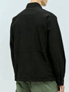 Flat Nylon Utility Over Long Sleeve Shirt Black - CP COMPANY - BALAAN 4