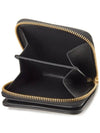 Matelasse Logo Zip Around Half Wallet Black - MIU MIU - BALAAN 5