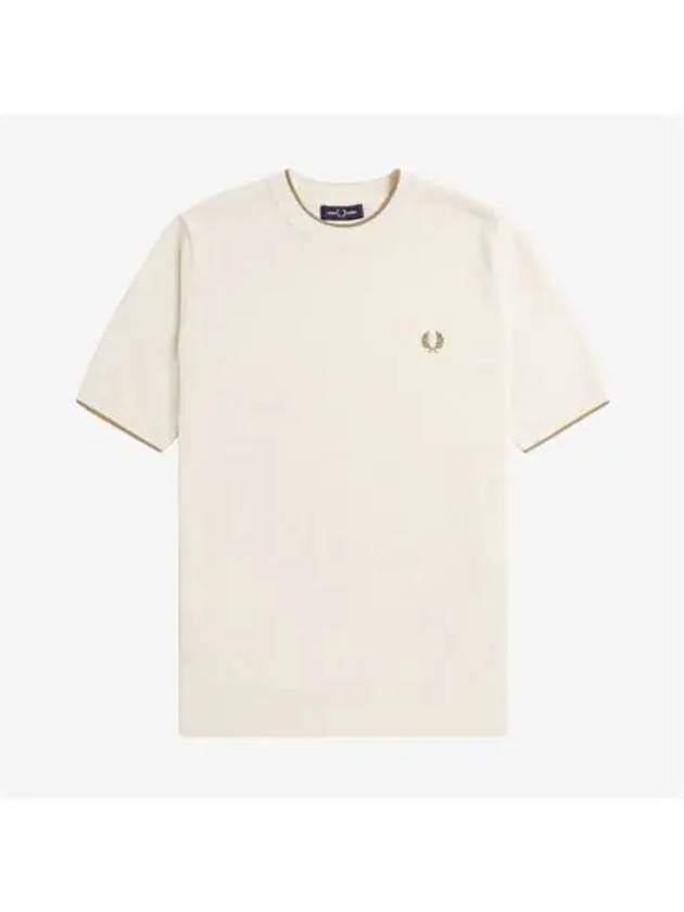 Fred Perry Sharp Textured Front Knit T Shirt 560 AFPM2417642 - FRED PERRY - BALAAN 1