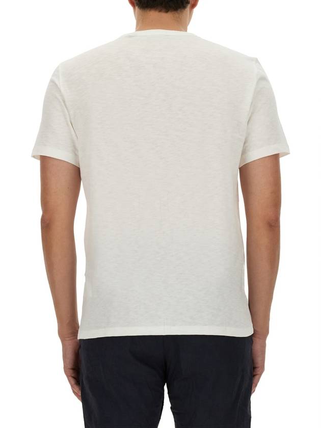 Men's Essential Cosmos Short Sleeve T-Shirt White - THEORY - BALAAN 4