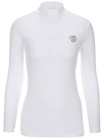 HEART LOGO MOCK NECK SLIM INNER TOPWhite - PLAYBOO - BALAAN 1