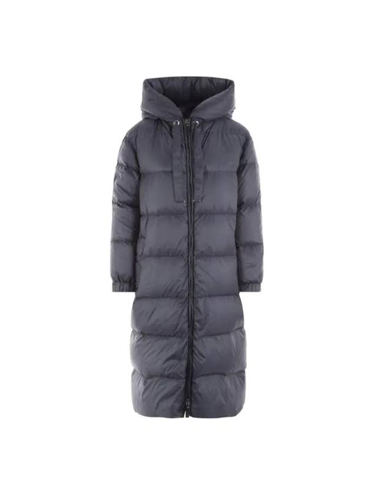 Women's Safe Water Resistant Long Parka Blue - MAX MARA - BALAAN 1