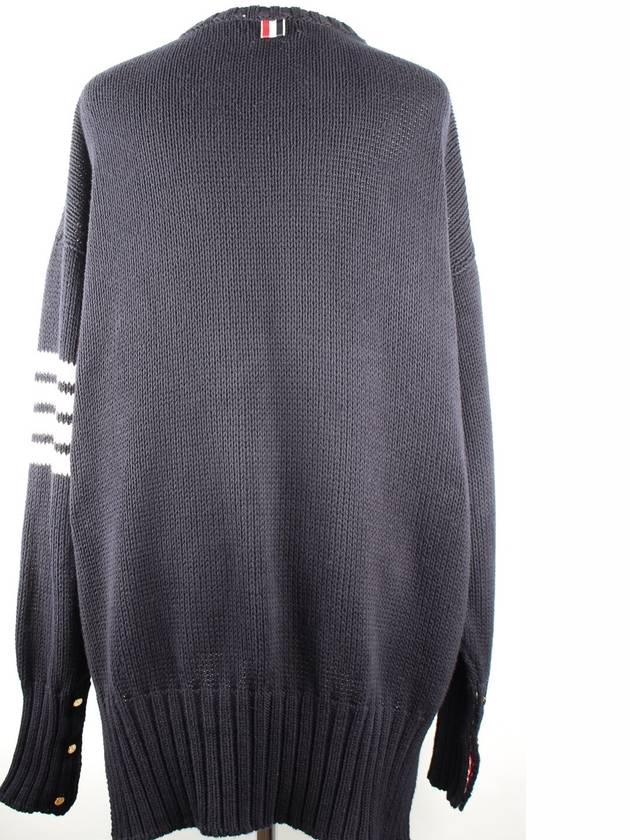 Diagonal armband anchor knit navy 4 105 - THOM BROWNE - BALAAN 5