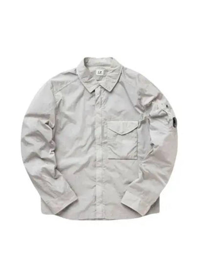 Men's Chrome R Over Shirt Zip Up Jacket Grey - CP COMPANY - BALAAN 2