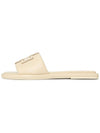 Double T Slide Slippers Beige - TORY BURCH - BALAAN 5