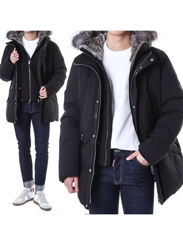 Edward Silver Fox Fur Hoodie Down Parka Black - MACKAGE - BALAAN 2