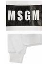 Box Logo Cotton Sweatshirt White - MSGM - BALAAN 7