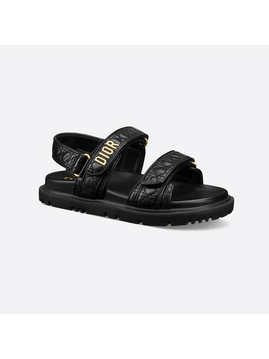 Dioract Quilting Canazoo Calfskin Strap Sandal Black - DIOR - BALAAN 2