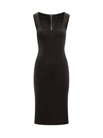 Midi One Piece F6DLOTFUGN7 N0000 BLACK - DOLCE&GABBANA - BALAAN 1