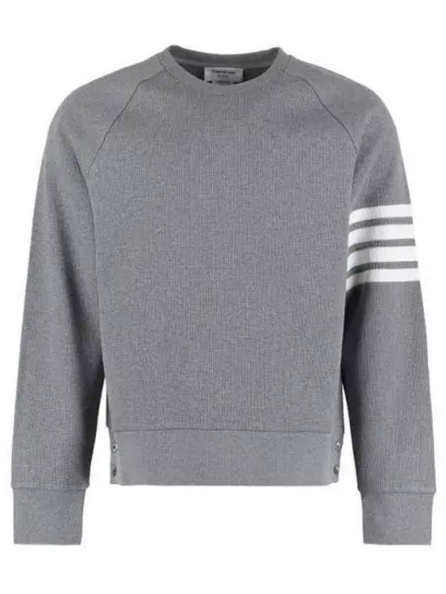 4 Bar Stripe Sweatshirt Grey - THOM BROWNE - BALAAN 2