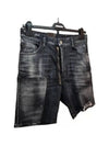 Men's Marine Denim Shorts Black - DSQUARED2 - BALAAN 3