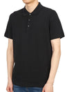 Bronn Cotton Short Sleeve Polo Shirt Black - THEORY - BALAAN 3