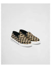 Embroidered Fabric Slip-On Beige - PRADA - BALAAN 2