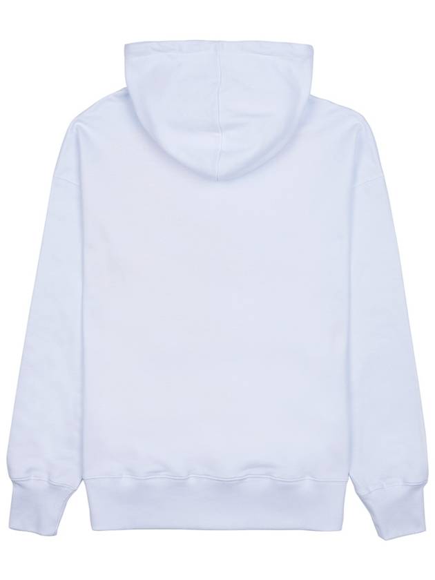 Men's Hand Print Cotton Hoodie White - MSGM - BALAAN 3