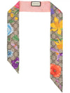 Flora Print Silk Scarf Pink - GUCCI - BALAAN 2