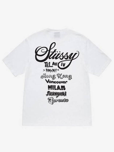 tour t shirt white men - STUSSY - BALAAN 1