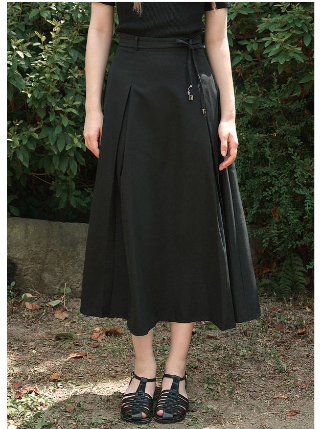 Nerine strap pleated long skirt - MICANE - BALAAN 3