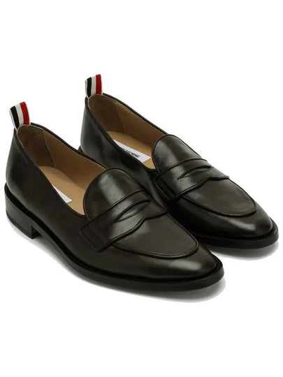 Grosgrain Loop Trim Loafers Brown - THOM BROWNE - BALAAN 2