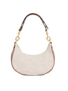 Triomphe Crochet Medium Ava Shoulder Bag Natural Tan - CELINE - BALAAN 1