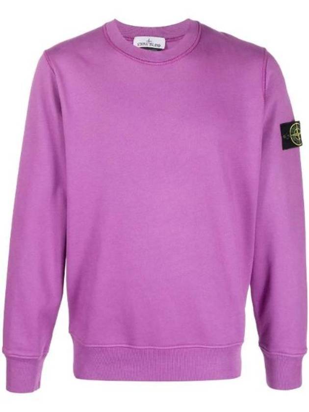 Wappen Patch Crew Neck Sweatshirt Magenta - STONE ISLAND - BALAAN 1