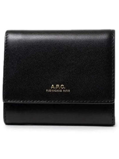 Royce Small Compact Half Wallet Black - A.P.C. - BALAAN 2