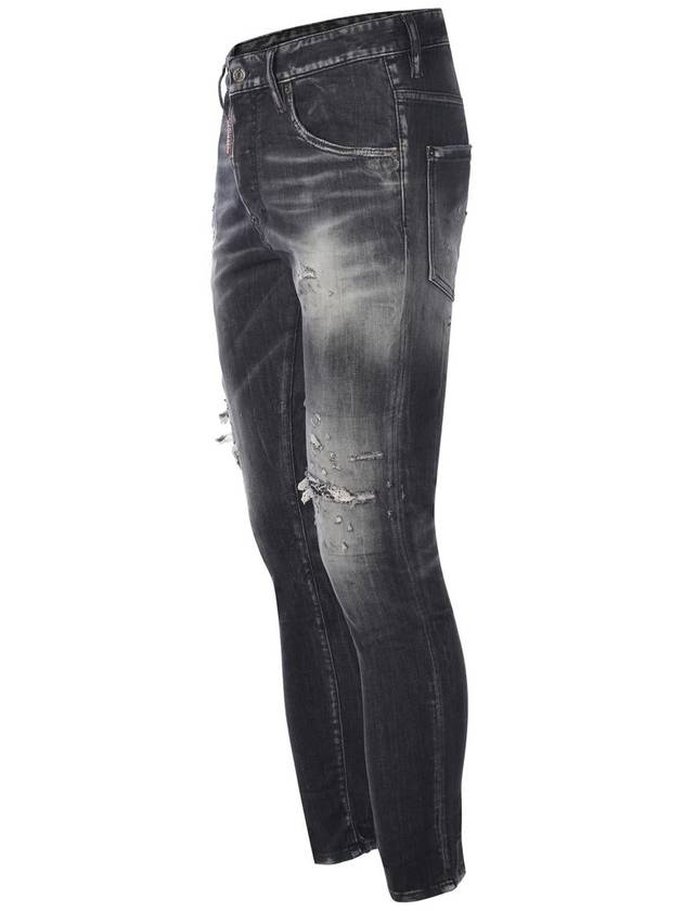 Skater Distressed Jeans Grey - DSQUARED2 - BALAAN 3