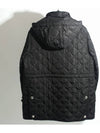 Diamond Quilted Long Nylon Jacket Black - BURBERRY - BALAAN 3