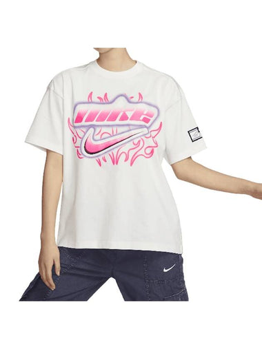 Sportswear Dance Oversized Short Sleeve T-Shirt White - NIKE - BALAAN 1