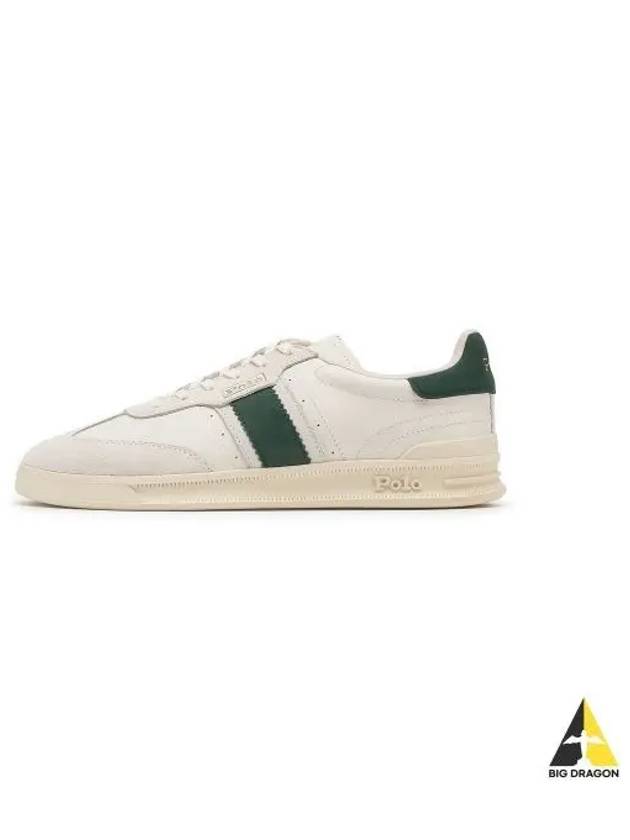 Heritage Aera Leather Suede Sneakers White - POLO RALPH LAUREN - BALAAN 1