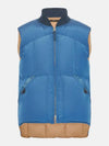 Men's Light Down Padding Vest Blue - TOM FORD - BALAAN 3