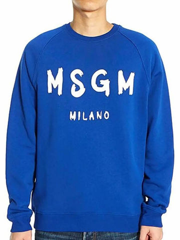 Arch logo brushed sweatshirt BLUE 2740MM104 195799 - MSGM - BALAAN 1