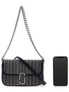 The Monogram J Marc Mini Bag Black Beige - MARC JACOBS - BALAAN 7