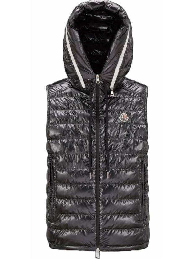 Akaishi Padded Down Vest Black - MONCLER - BALAAN 1