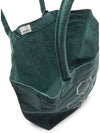 Yenky Embroidered Logo Large Shopper Tote Bag Green - ISABEL MARANT - BALAAN 5