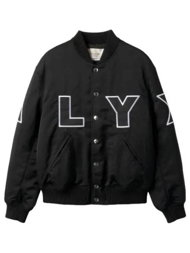 Outline logo print bomber jacket black jumper - 1017 ALYX 9SM - BALAAN 1