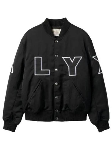 Outline logo print bomber jacket black - 1017 ALYX 9SM - BALAAN 1