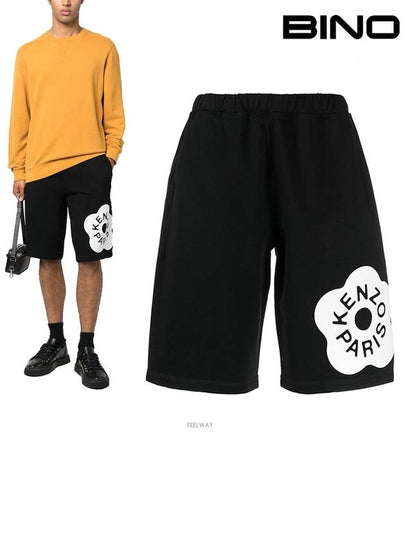 Boke Flower 2 0 Bermuda Shorts Black - KENZO - BALAAN 2