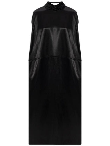 JIL SANDER Satin Dress, Women's, Black - JIL SANDER - BALAAN 1