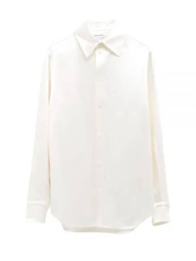 Silk Twill Shirt Ivory - BOTTEGA VENETA - BALAAN 2