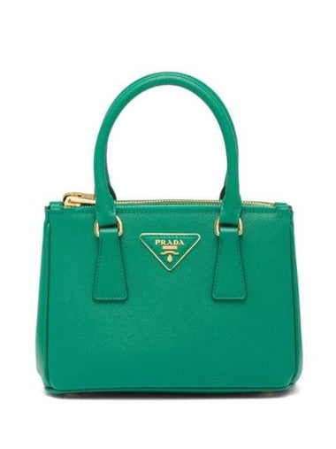 Galleria Saffiano Leather Mini Tote Bag Mango - PRADA - BALAAN 1