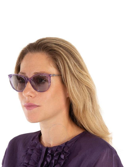 Armani Exchange Violet MIrror Silver Gradient Cat Eye Ladies Sunglasses AX4140SF 82367P 56 - ARMANI EXCHANGE - BALAAN 2