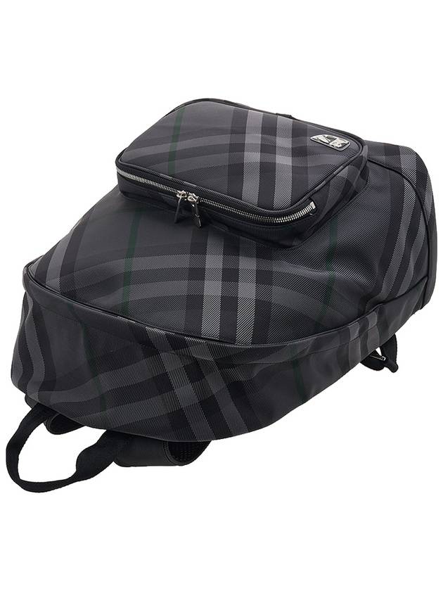 Grid Check Backpack Charcoal - BURBERRY - BALAAN 5