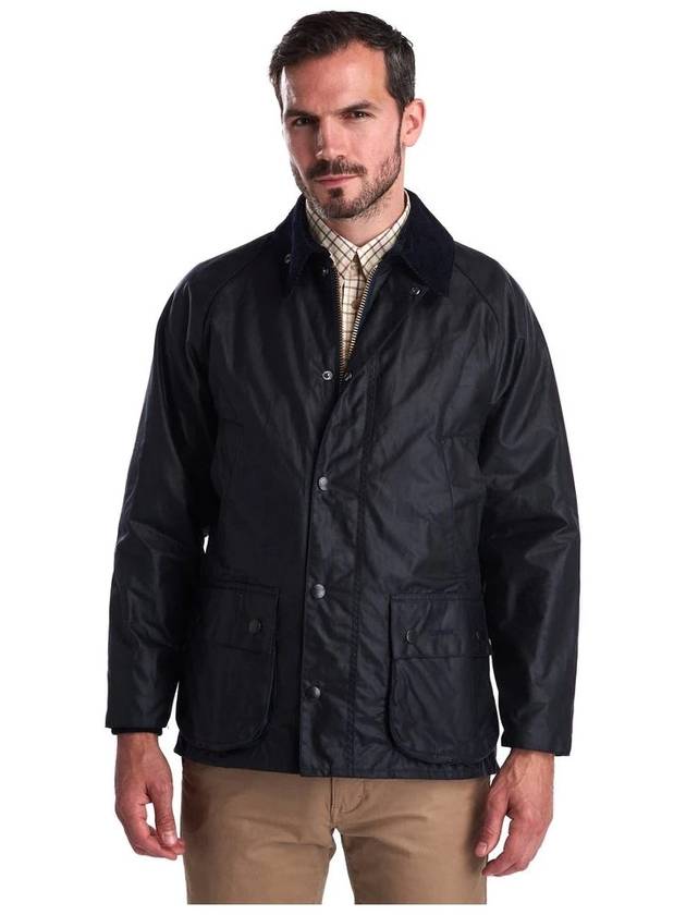 Bedale Wax Half Lined Jacket Navy - BARBOUR - BALAAN 3