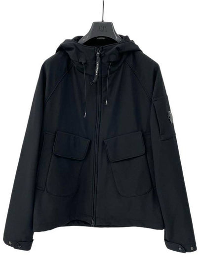 Lens Wappen Hooded Jacket Black - CP COMPANY - BALAAN 2