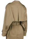 Double Breasted Trench Coat Cold Beige - ACNE STUDIOS - BALAAN 5