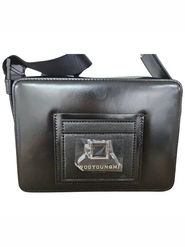 Square Leather Mini Cross Bag Black - WOOYOUNGMI - BALAAN 3